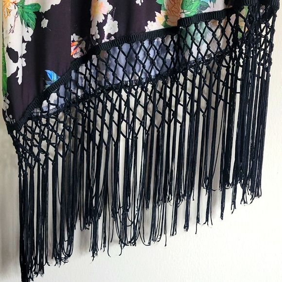 Urban Renewal Assymetric Hem Fringe Dress Size Small - Picture 9 of 9